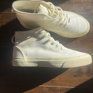 Everlane canvas high top sneakers
